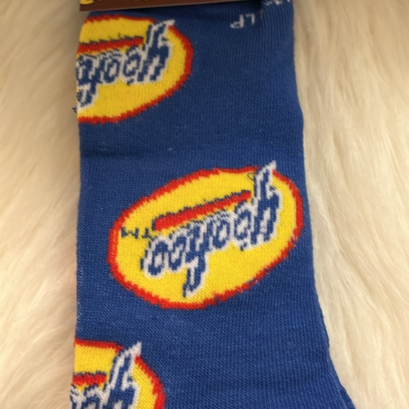 Yahoo Blue, Red, Yellow, & White Crew Socks - Picture 9 of 17